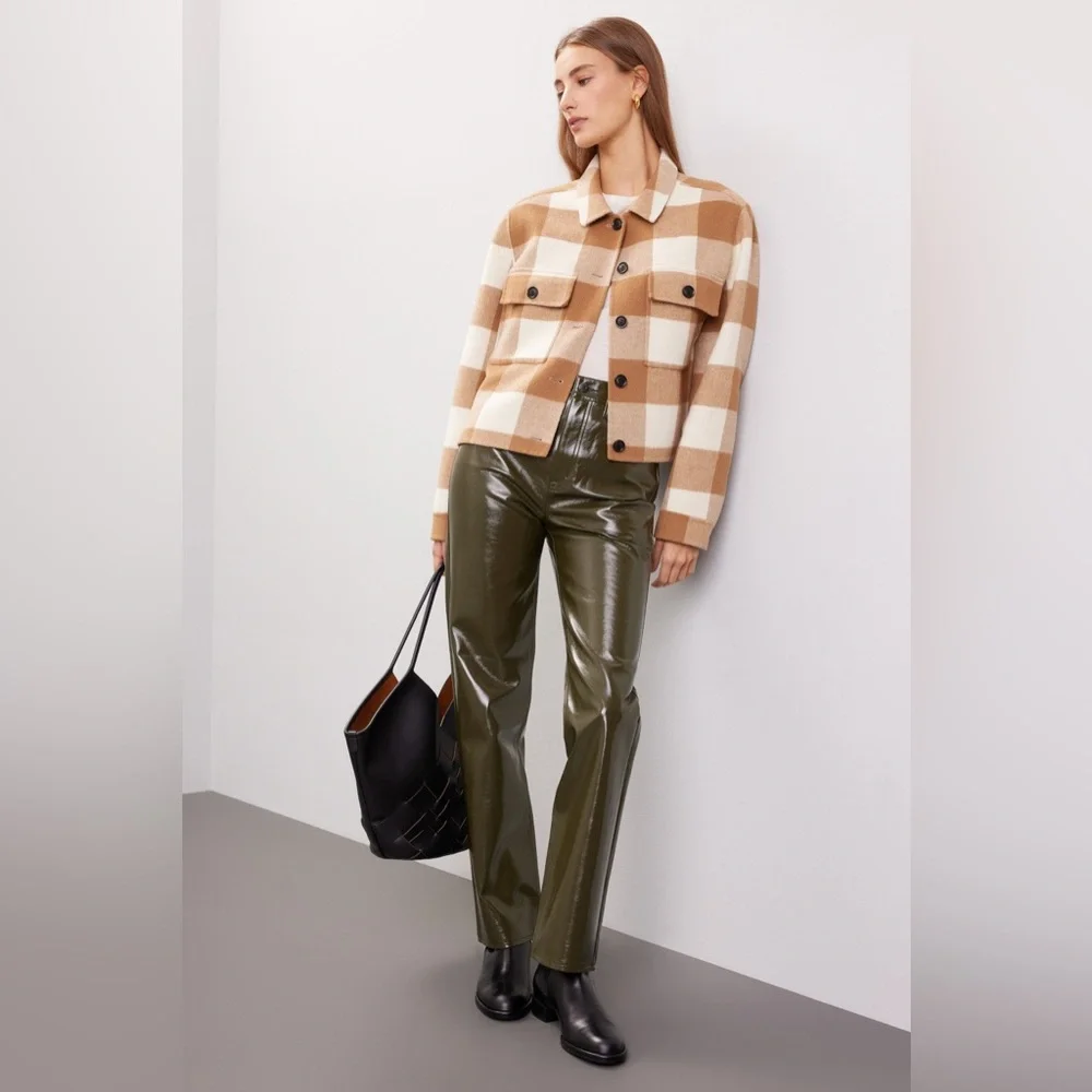 PISTOLA Cassie faux leather JEANS PANTS - Picture 4 of 9